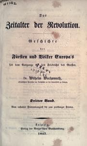 Tapa de Das Zeitalter der Revolution