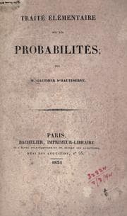 Tapa de Traité élémentaire sur les probabilités