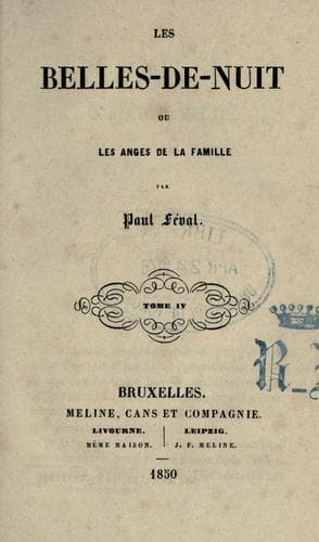 Tapa de Les belles-de-nuit