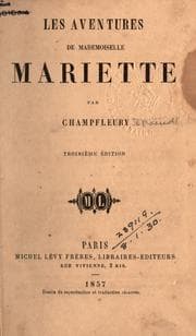 Tapa de Les aventures de Mademoiselle Mariette