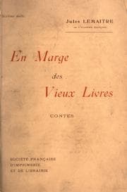 Tapa de En marge des vieux livres