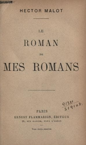 Tapa de Le roman de mes romans.