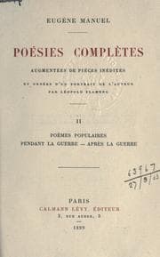Tapa de Poésies complètes
