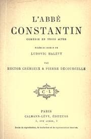 Tapa de L' abbé Constantin, comédie en trois actes