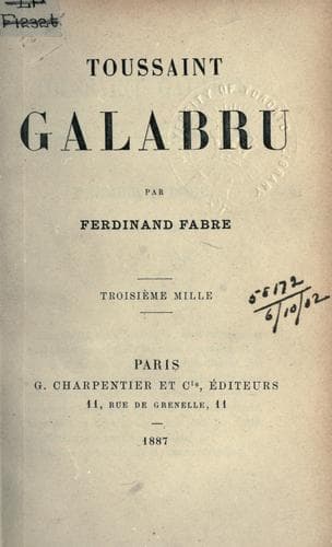 Tapa de Toussaint Galabru