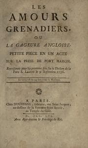 Tapa de Les amours grenadiers