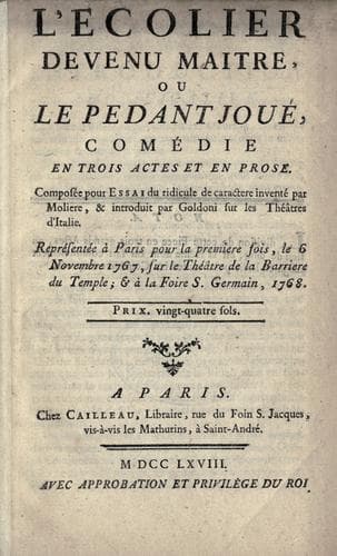 Tapa de L' écolier devenu maître