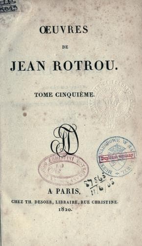 Tapa de Oeuvres de Jean Rotrou