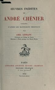 Tapa de Oeuvres inédites