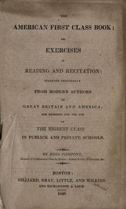 Tapa de The American first class book