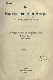 Tapa de Handbuch der Anorganischen Chemie