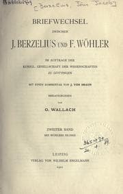 Tapa de Briefwechsel zwischen J. Berzelius und F. Wöhler, im Auftrage der Königl