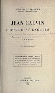 Tapa de Jean Calvin, l'homme et l'oeuvre
