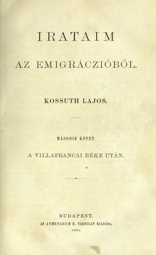 Tapa de Irataim az emigrációból