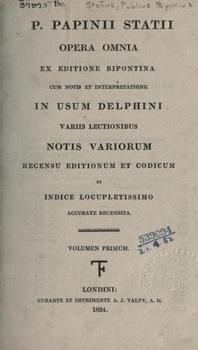 Tapa de Opera omnia