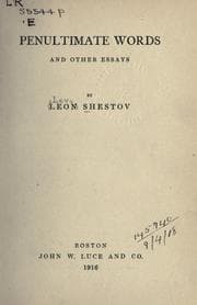 Tapa de Penultimate words and other essays