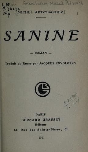 Tapa de Sanine