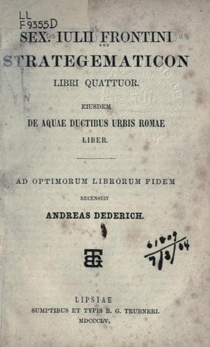 Tapa de Strategematicon libri quattuor