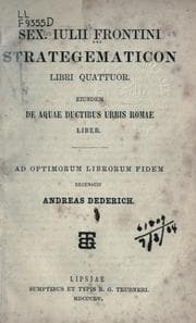 Tapa de Strategematicon libri quattuor