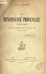 Tapa de La Renaissance Provençale (1800-1860)