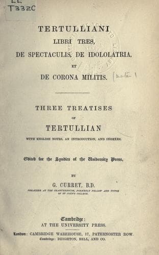 Tapa de Libri tres