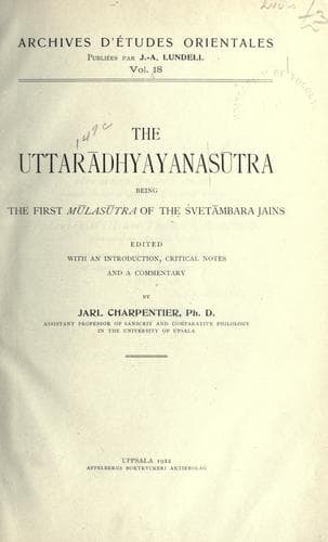 Tapa de The uttardhyayanastra