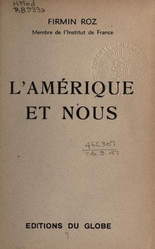 Tapa de L' Amérique et nous
