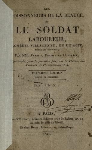 Tapa de Les moissonneurs de La Beauce