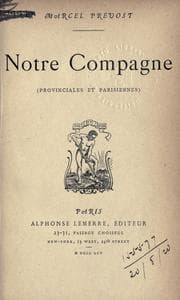 Tapa de Notre compagne (Provinciales et Parisiennes