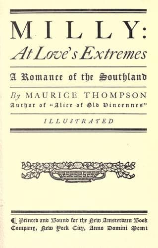 Tapa de Milly: at love's extremes