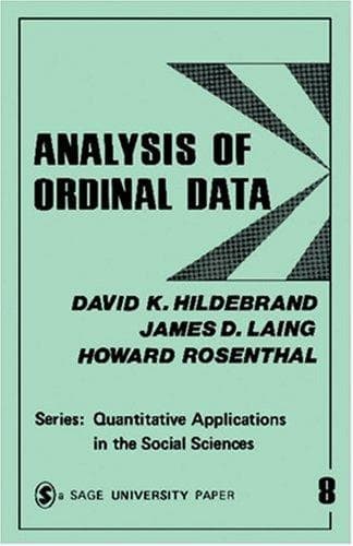 Tapa de Analysis of ordinal data