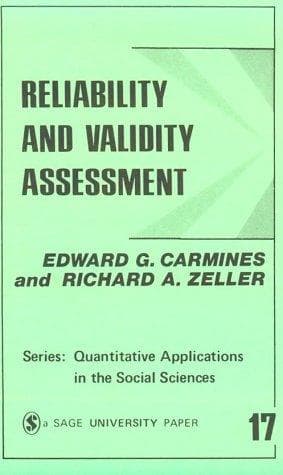 Tapa de Reliability and validity assessment