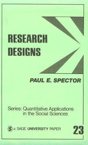 Tapa de Research designs