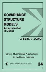 Tapa de Covariance structure models