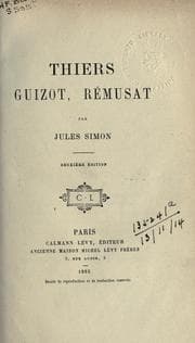 Tapa de Thiers, Guizot, Rémusat