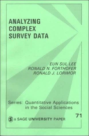 Tapa de Analyzing complex survey data