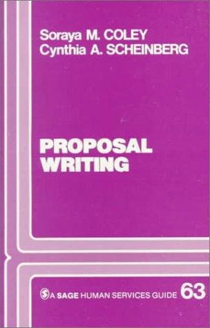 Tapa de Proposal writing