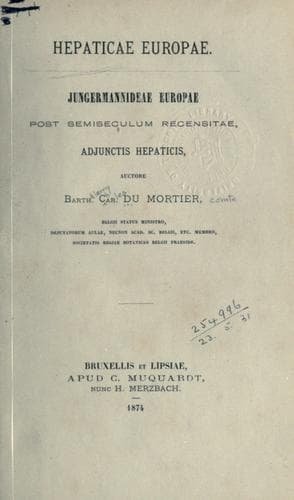 Tapa de Hepaticae Europae