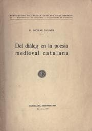 Tapa de Del diàleg en la poesia medieval catalana