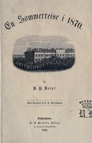 Tapa de En sommerreise i 1870