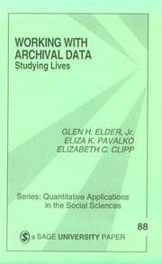 Tapa de Working with archival data