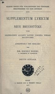 Tapa de Supplementum Lyricum