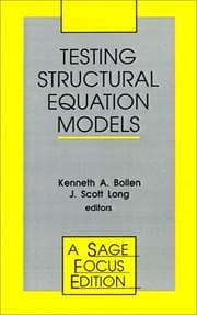 Tapa de Testing structural equation models