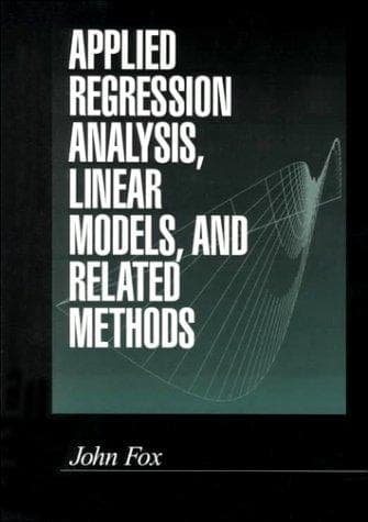 Tapa de Applied regression analysis, linear models, and related methods