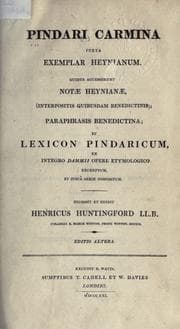 Tapa de (Pindari) Carmina juxta exemplar Heynianum