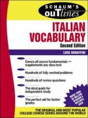 Tapa de Schaum's outline of Italian vocabulary