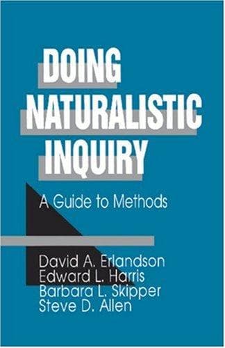 Tapa de Doing Naturalistic Inquiry