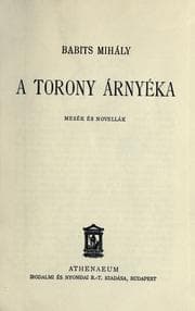 Tapa de A torony árnyéka, mesék és novellák