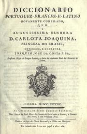 Tapa de Diccionario portuguez-francez-e-latino