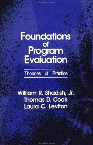 Tapa de Foundations of Program Evaluation